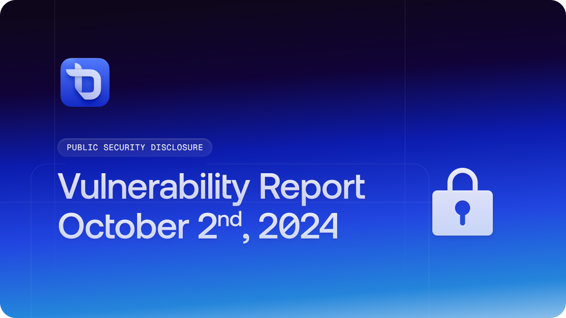 Vulnerability Report: October 2nd, 2024